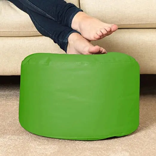 ZenLiving® 4XL Filled Bean Bag Combo – Faux Leather | Green | Footrest + Cushion Zen Living