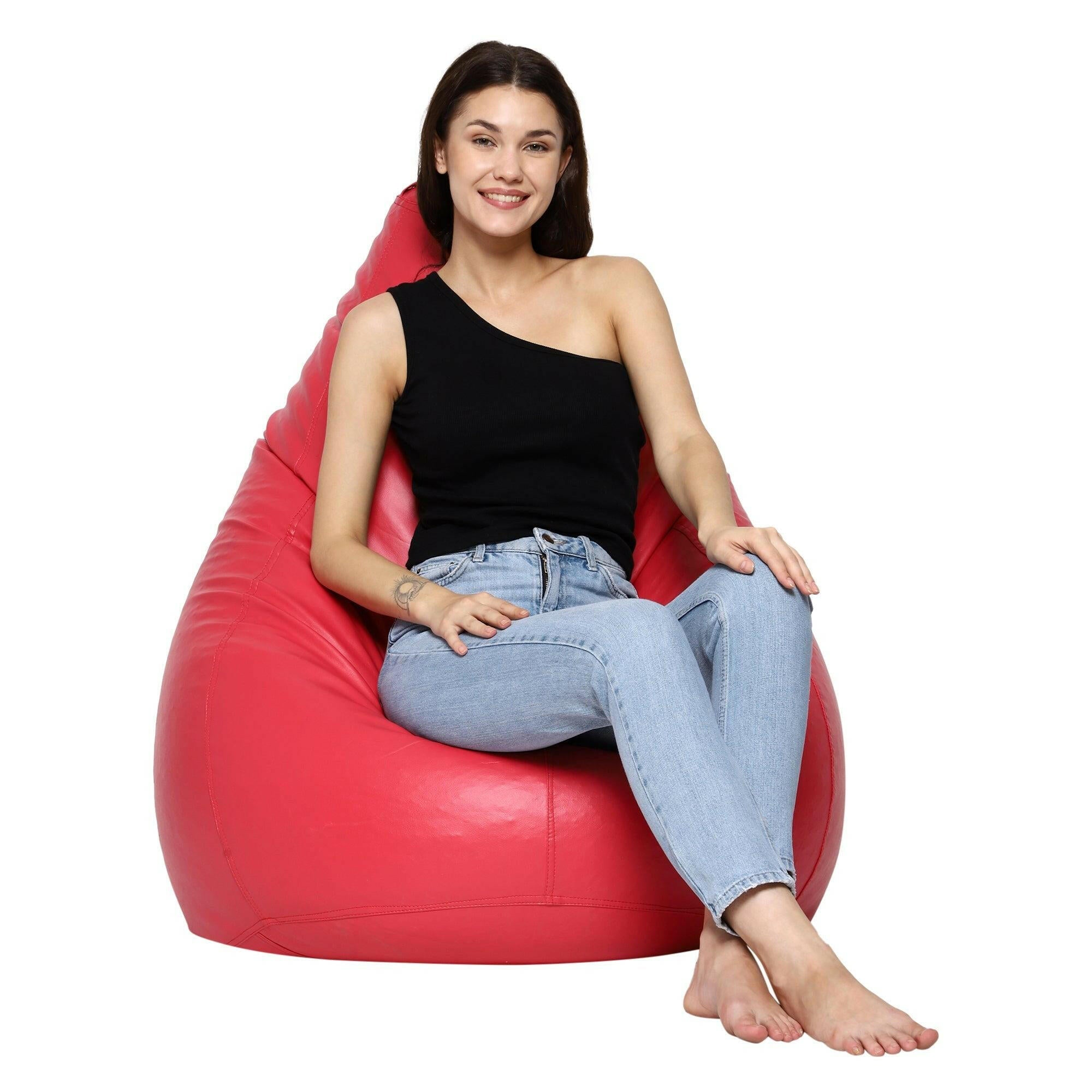 Plain Teardrop Bean Bag - Pink Zen Living
