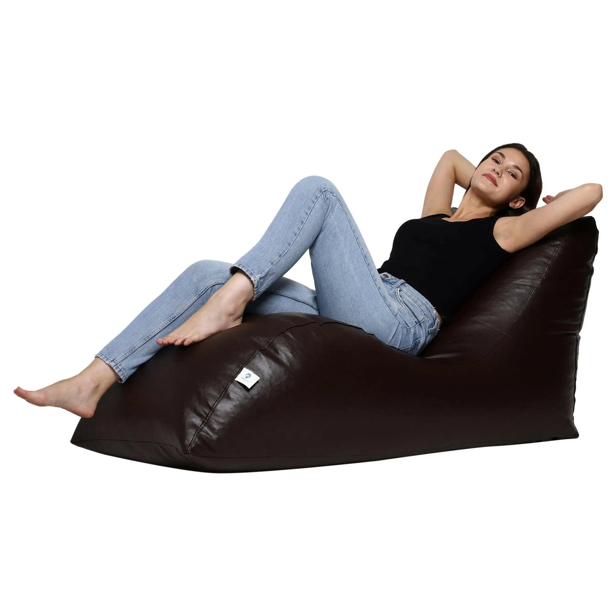Zen Living Lounger Bean Bag Cover in Zen Living Brown - Premium Quality and Comfort