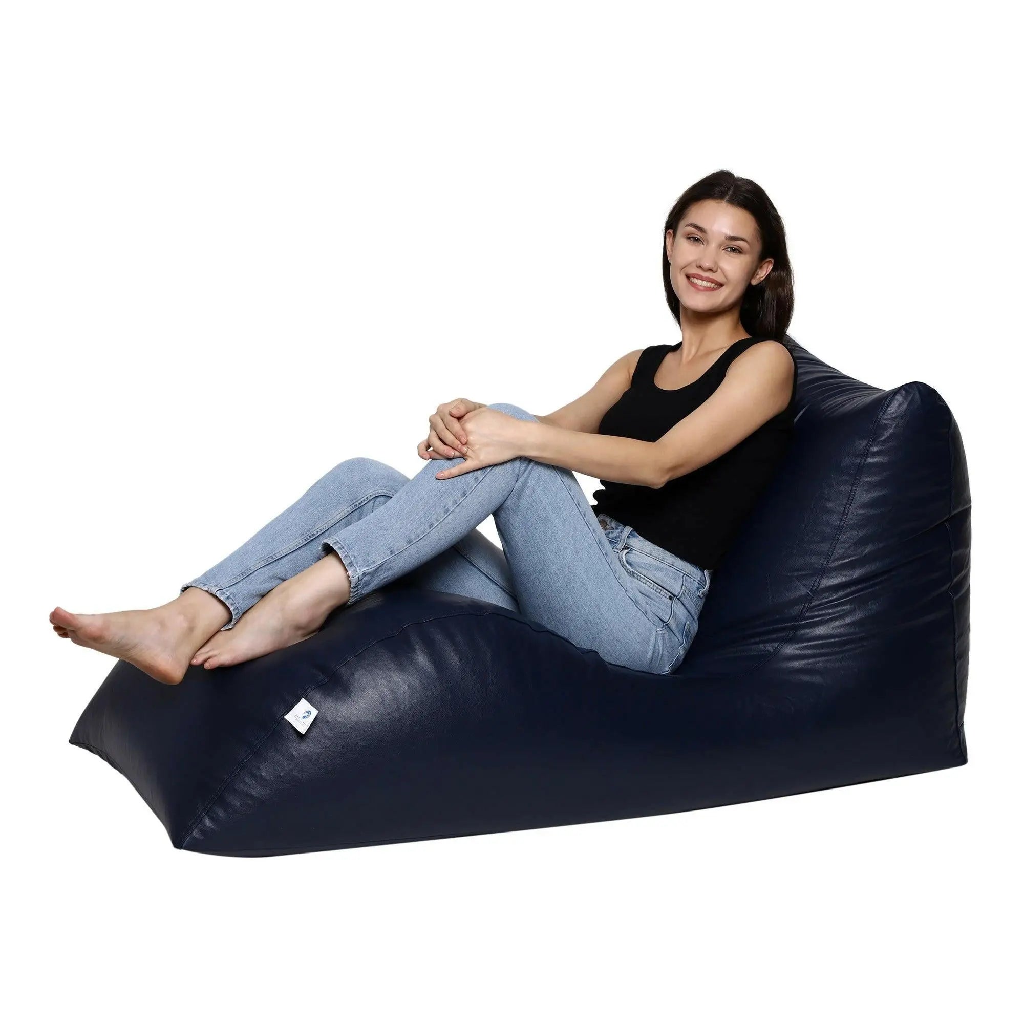 Zen Living Lounger Bean Bag Cover in Zen Living Navy Blue - Premium Quality and Comfort