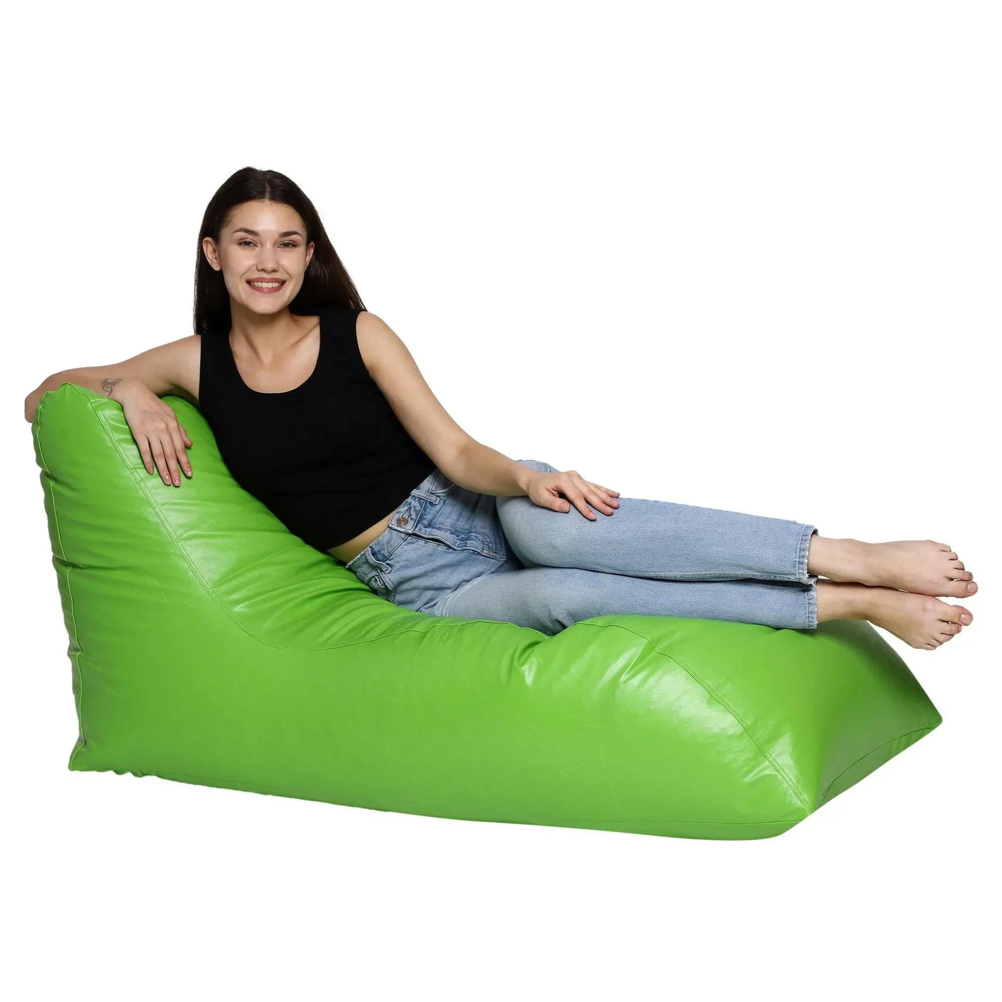 Zen Living Lounger Bean Bag Cover in Zen Living Parrot Green - Premium Quality and Comfort