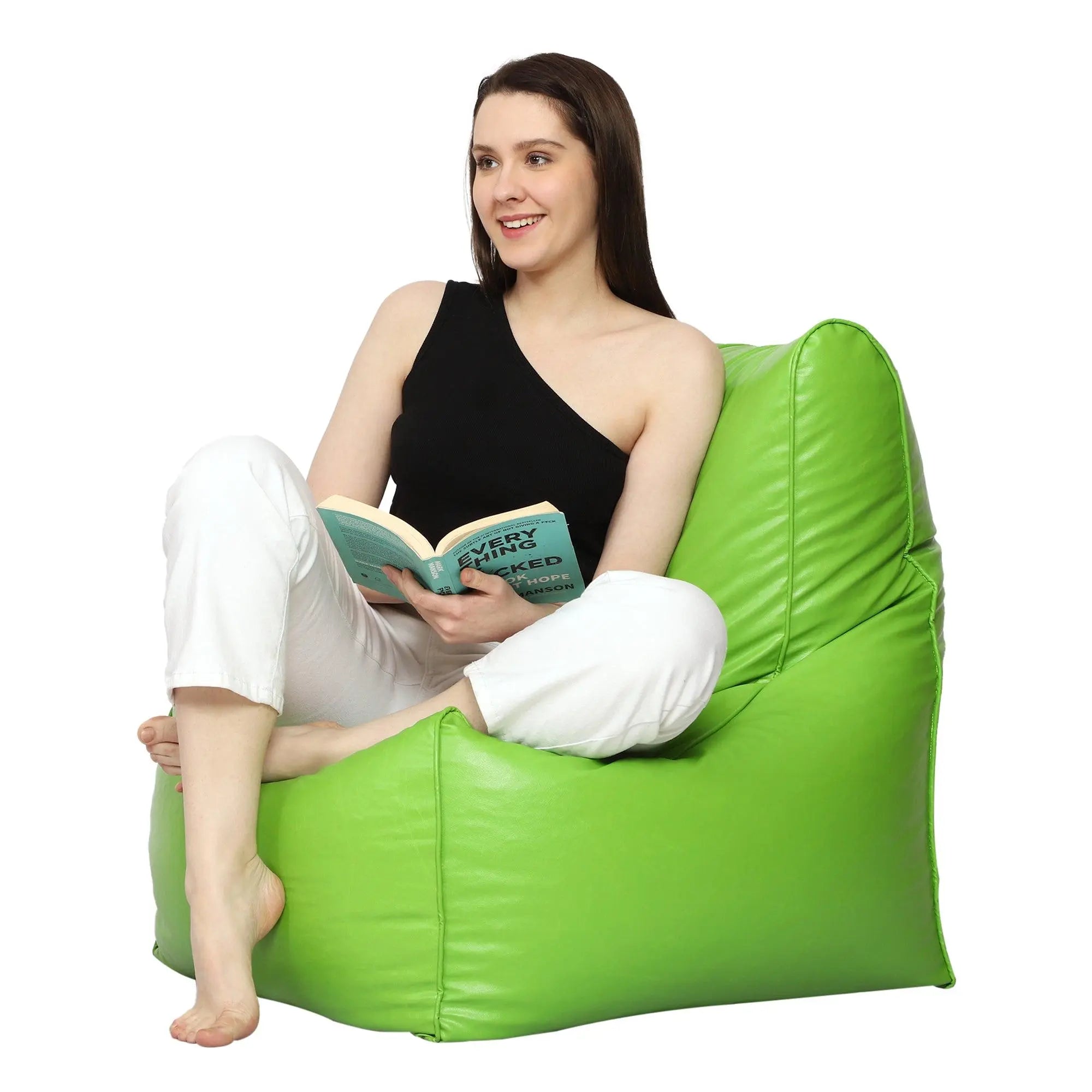 Parrot Green Arm Chair Bean Bag Cover by Zen Living