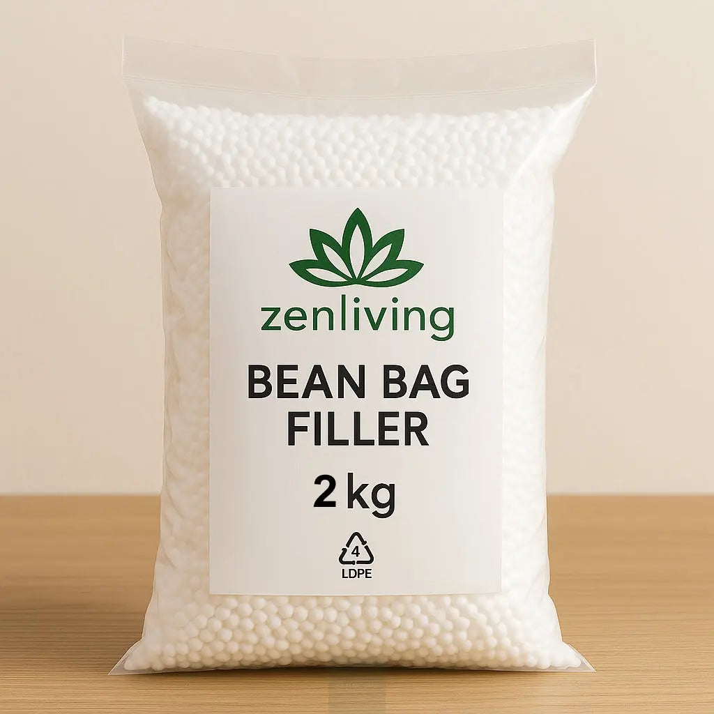 Bean Bag Fillers Refill  – 1kg Polystyrene Beads | Premium Quality, Lightweight & Durable Packing ZenLiving® Zen Living