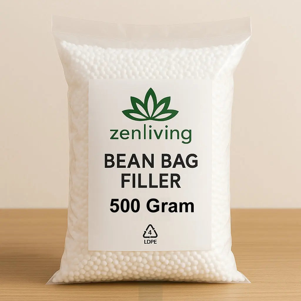 Bean Bag Fillers Refill  – 1kg Polystyrene Beads | Premium Quality, Lightweight & Durable Packing ZenLiving® Zen Living